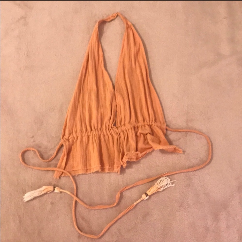 Free People Backless Halter